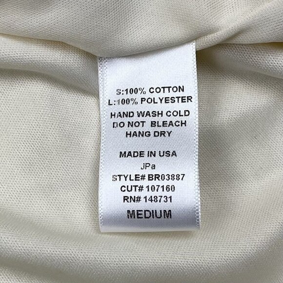 Judith March Cream‎ Color Lined Sleeveless Romper Sz Medium - Picture 8 of 8